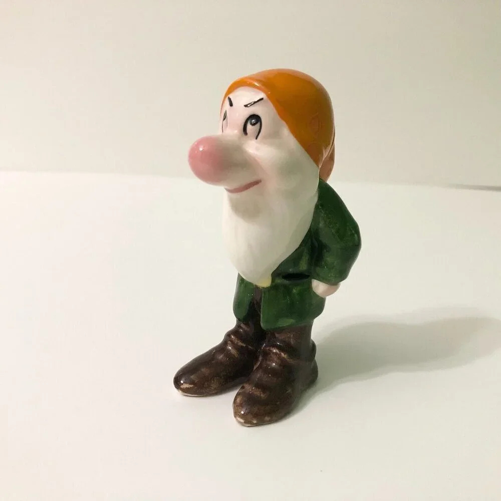 Vintage Grumpy Figurine Snow White Dwarfs Disney Japan Figure 3.5 Inch Tall
